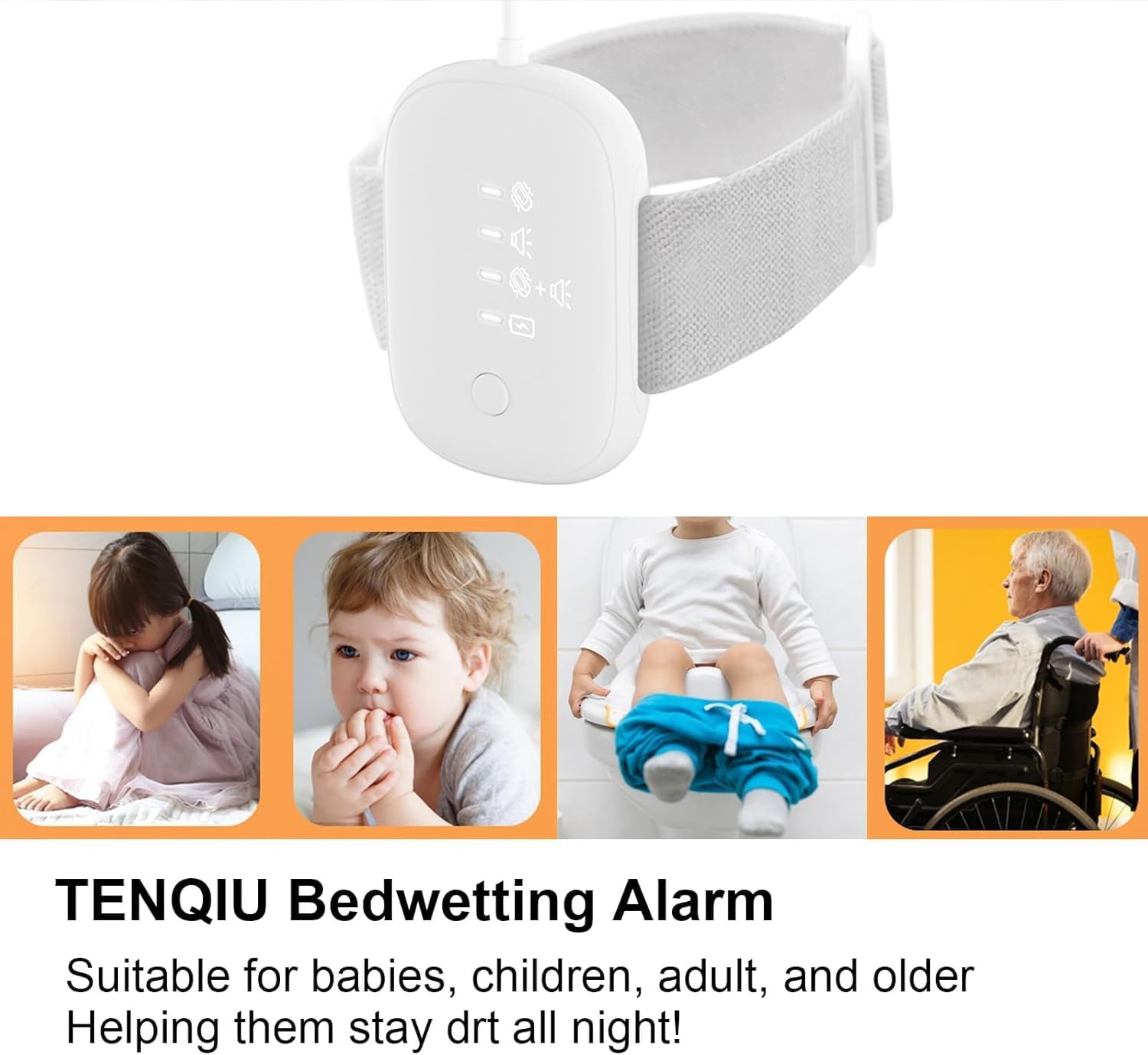 Allarme Enuresi Notturna Ricaricabile USB - immagine 5