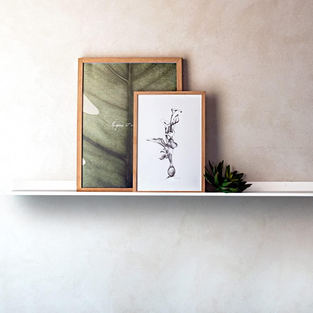 Miluka Set 2 Mensole da Muro Moderne Design 110 cm, Bianco - immagine 6