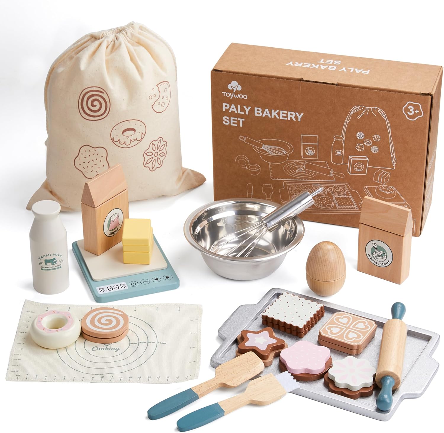 Set Alimenti Gioco in Legno per Bambini Piccoli - immagine 6