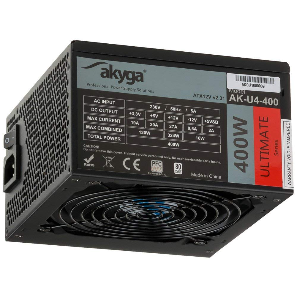 Akyga Adattatore - Ventola Silenziosa 120mm, Nero