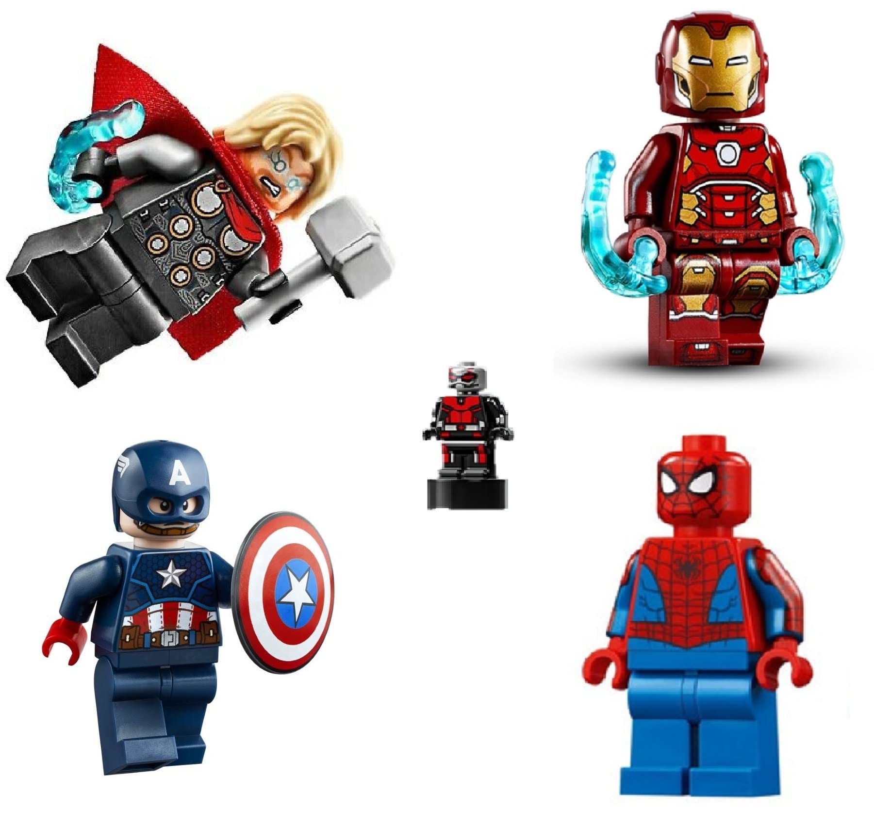 LEGO Supereroi Avengers Lot: Thor, Capitan America, Spiderman