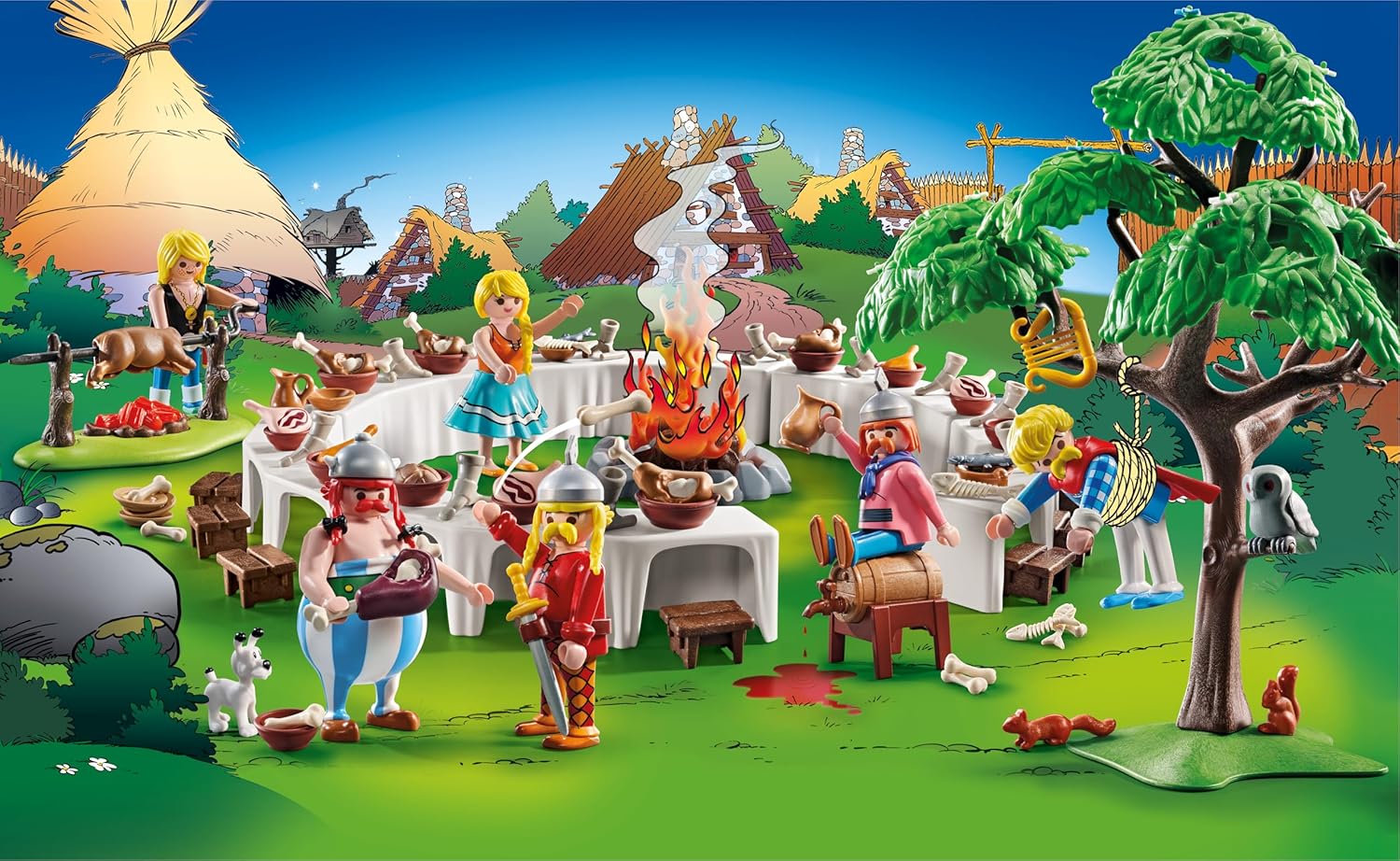 PLAYMOBIL Asterix - Il Banchetto del Villaggio 71827 - immagine 2
