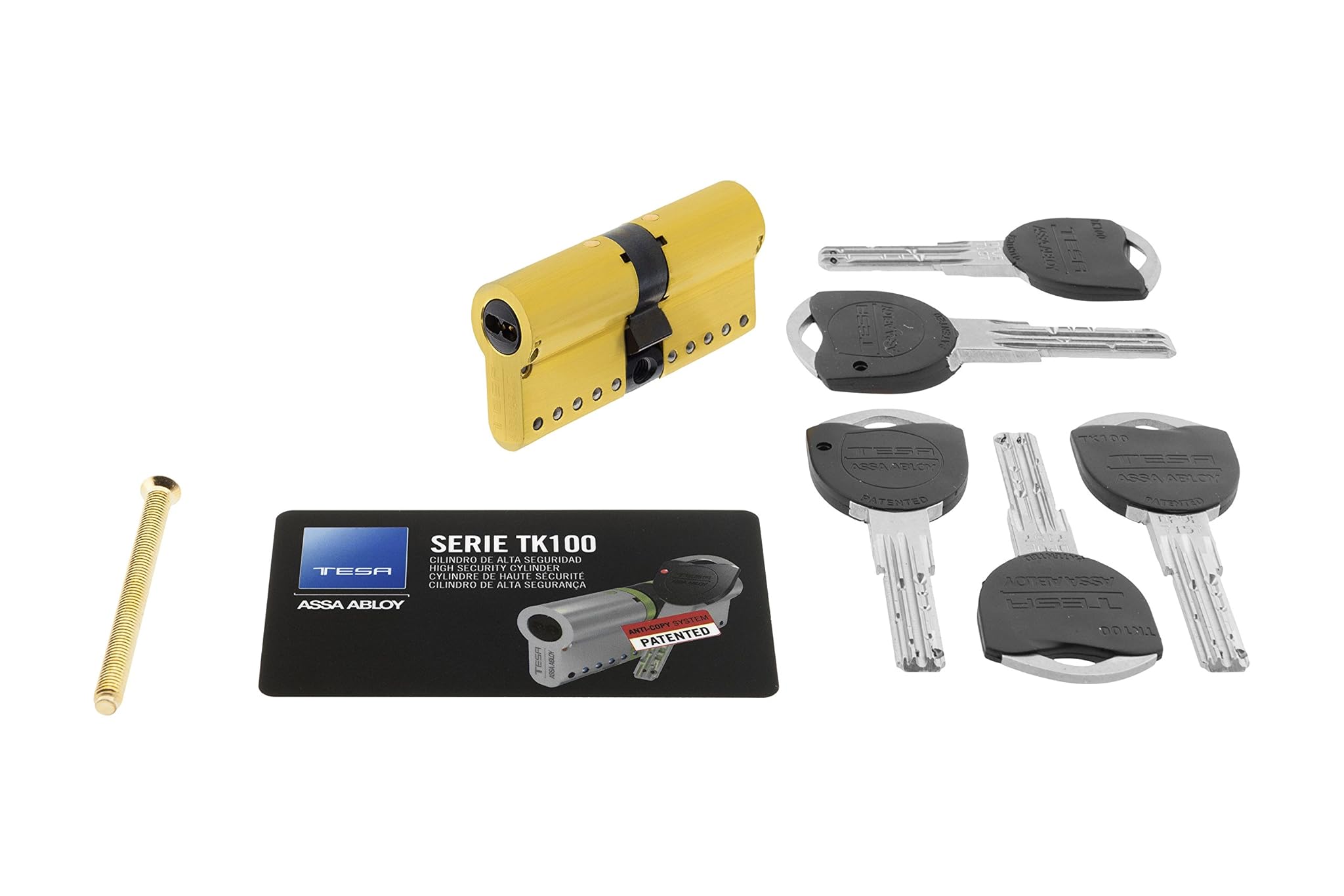 Tesa TK100 – Cilindro V2 europeo E12 30 x 35 E15 Laton