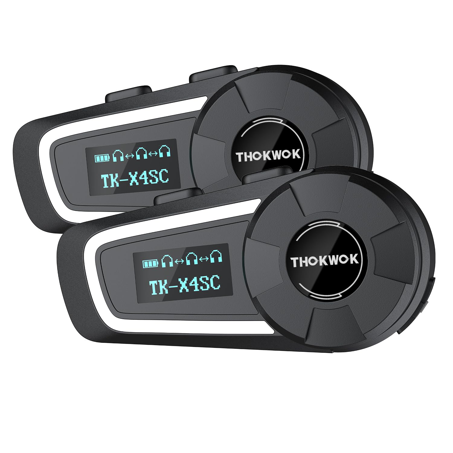 Thokwok Interfono Moto Bluetooth TK-X4SC (2 pezzi)