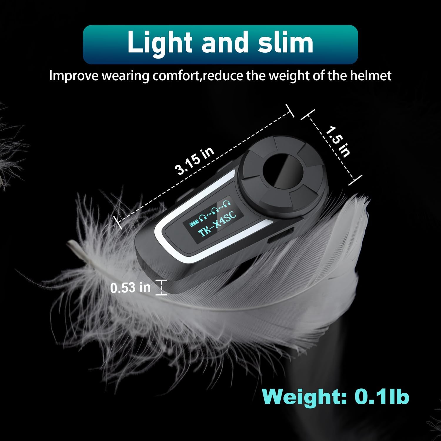 Thokwok Interfono Moto Bluetooth TK-X4SC (2 pezzi) - immagine 6