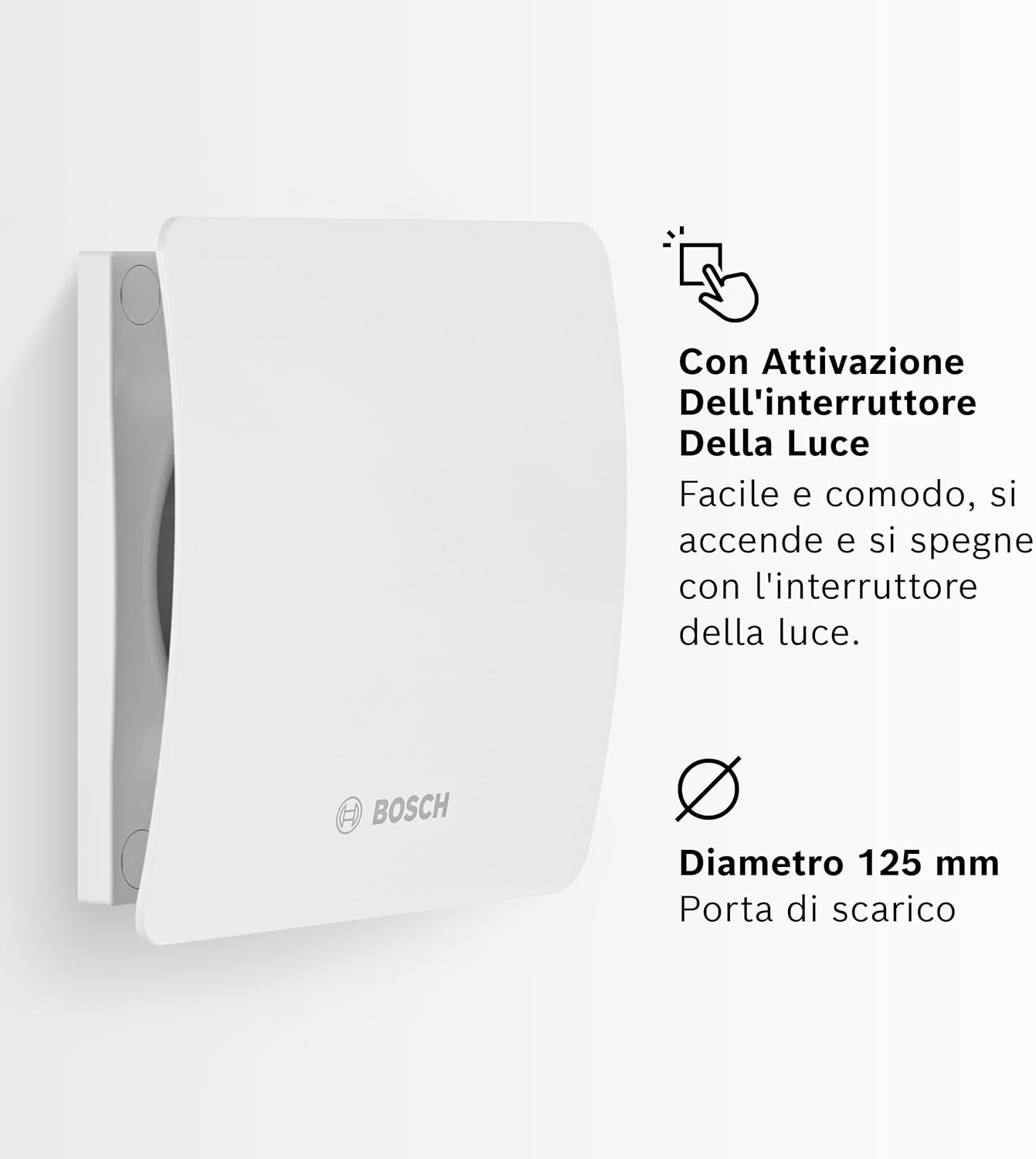 Bosch Aspiratore da Bagno 1500W 125mm - immagine 3