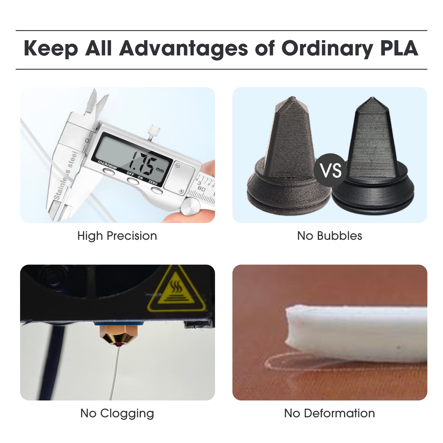 Esun PLA+ Filamento 1.75mm 2KG, Giallo - immagine 4