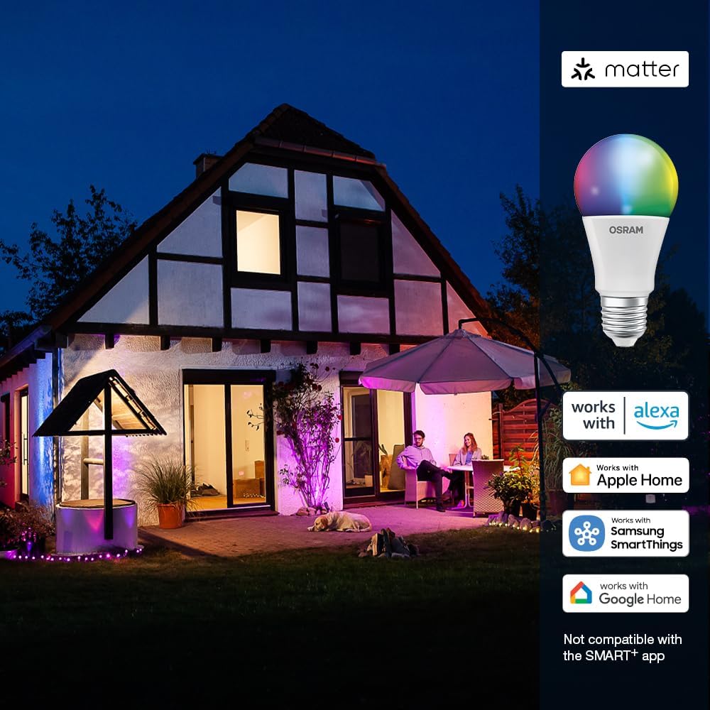 Osram SMART+ RGBW E27 LED con Matter over Wifi - 4 Pezzi - immagine 4