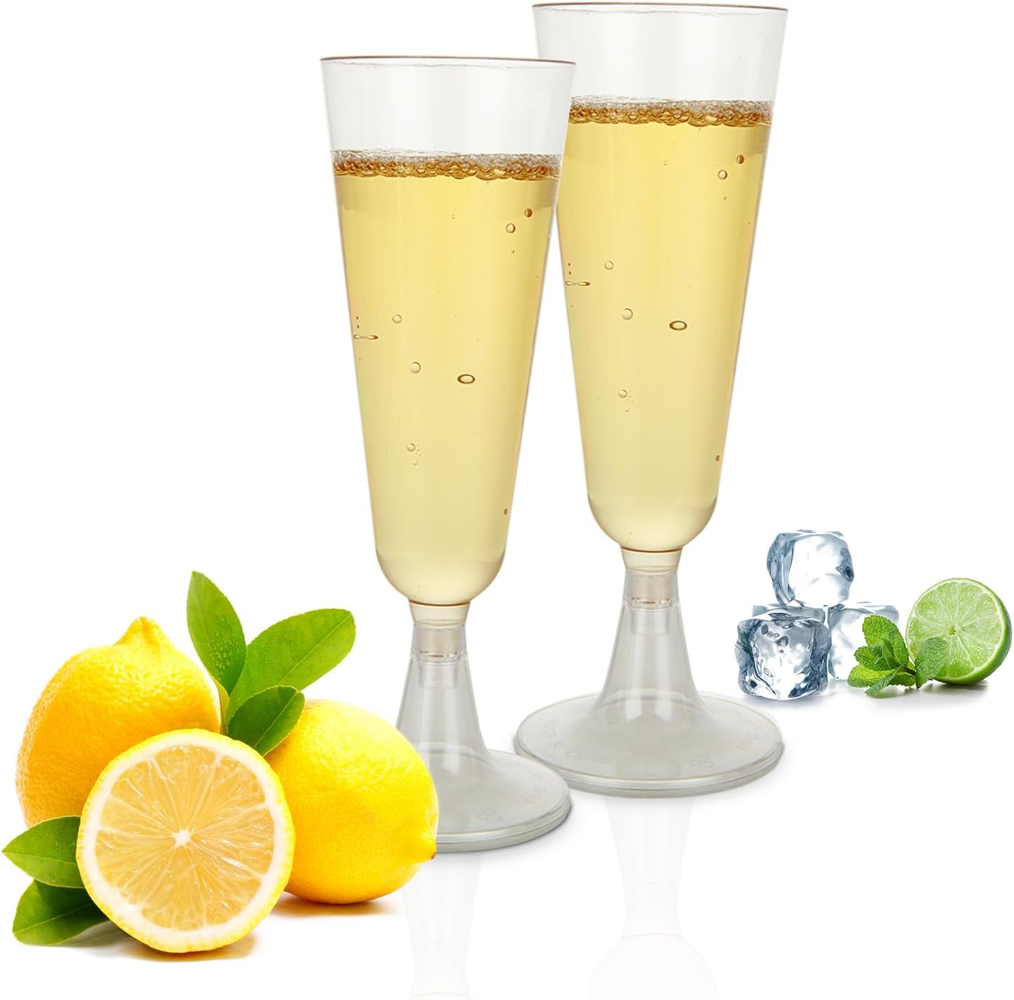 Jmiatry 100 Flute Plastica 150ML - Riutilizzabili - immagine 8