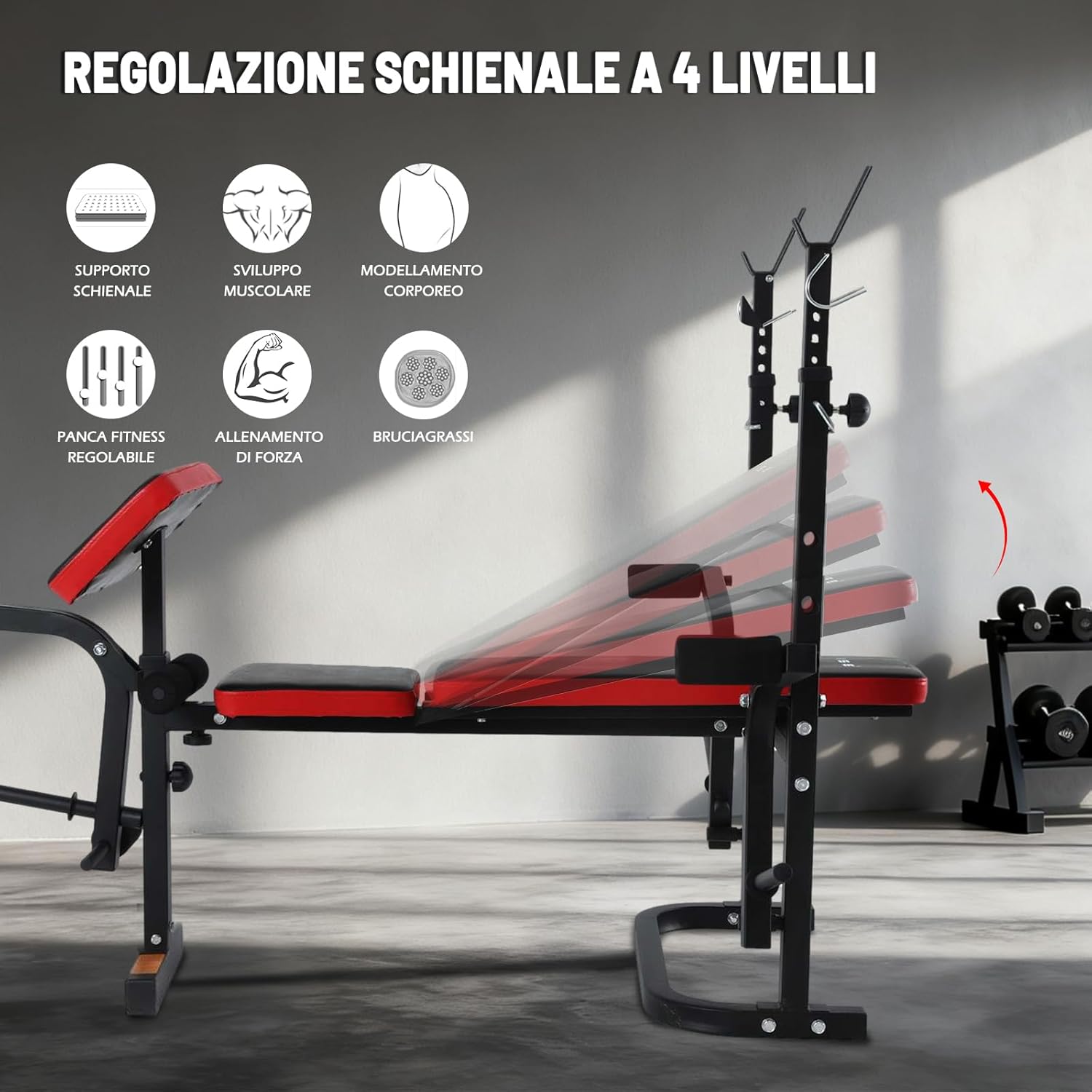 Ise Panca Multifunzione Palestra Casa Pieghevole - immagine 2