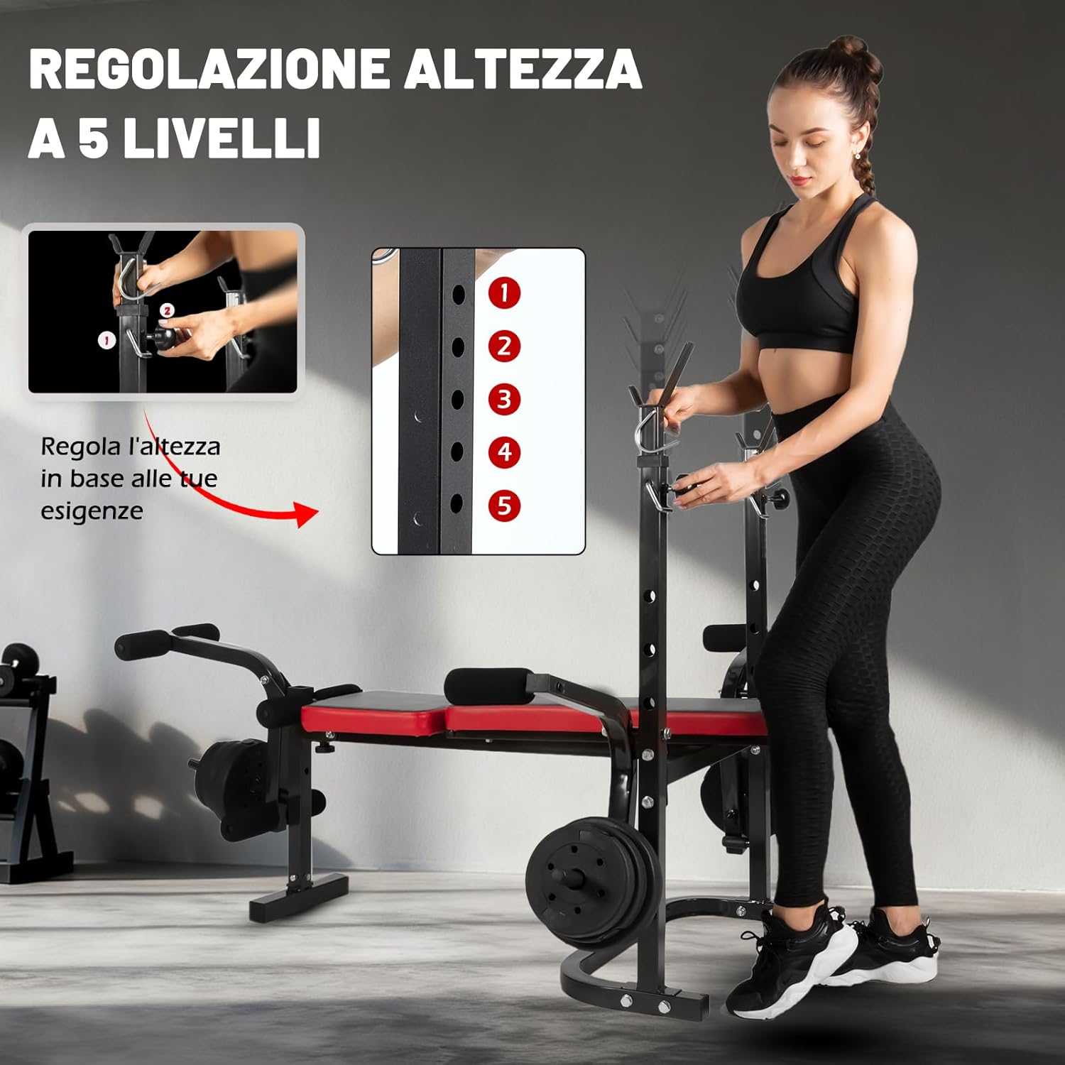 Ise Panca Multifunzione Palestra Casa Pieghevole - immagine 7