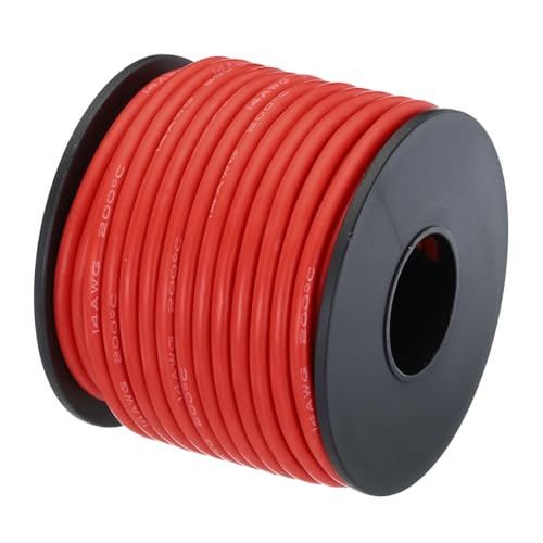 Quarkzman Filo Elettrico in Silicone 14AWG 15m, Rosso