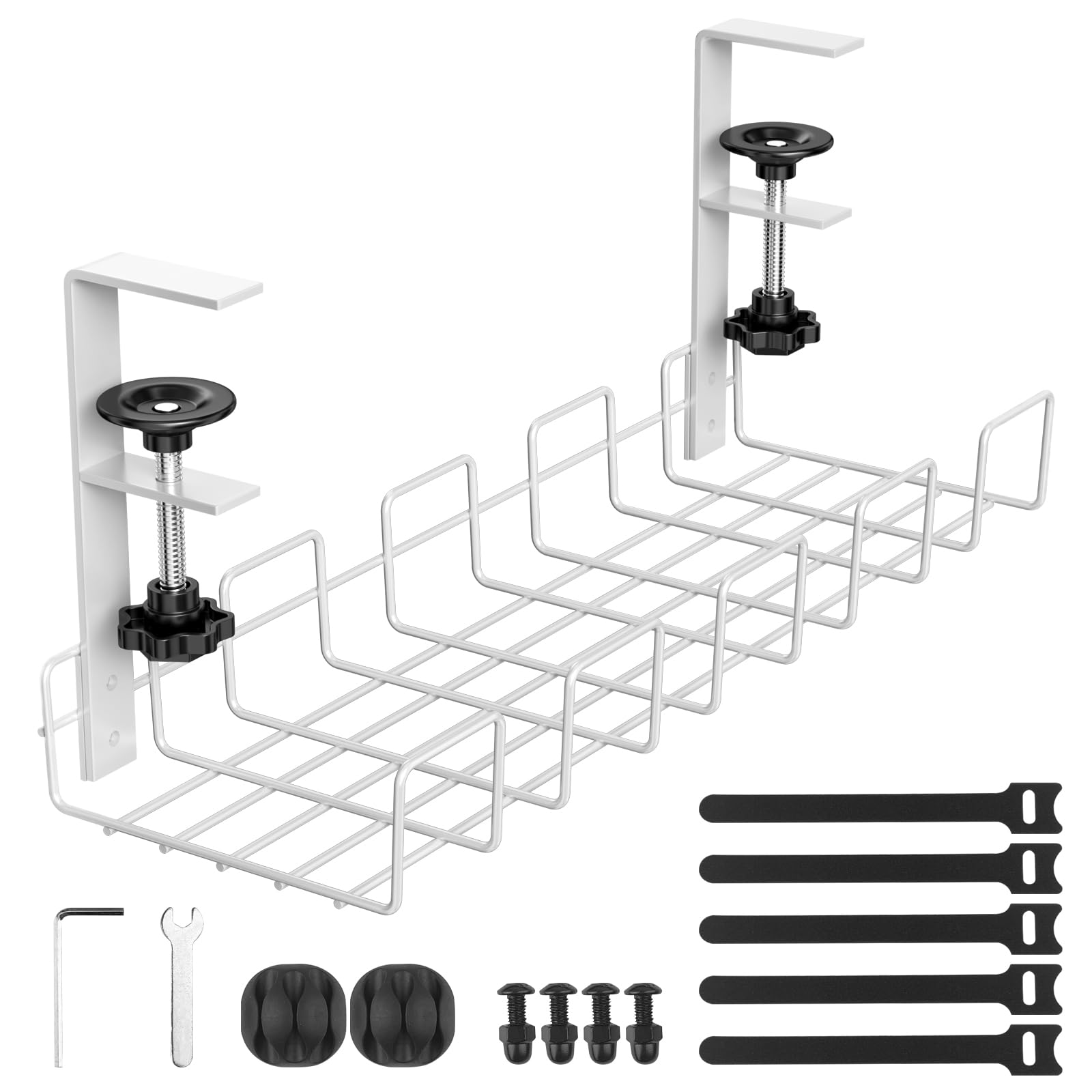 Chiluxendo Raccogli Cavi Sotto Scrivania, Bianco