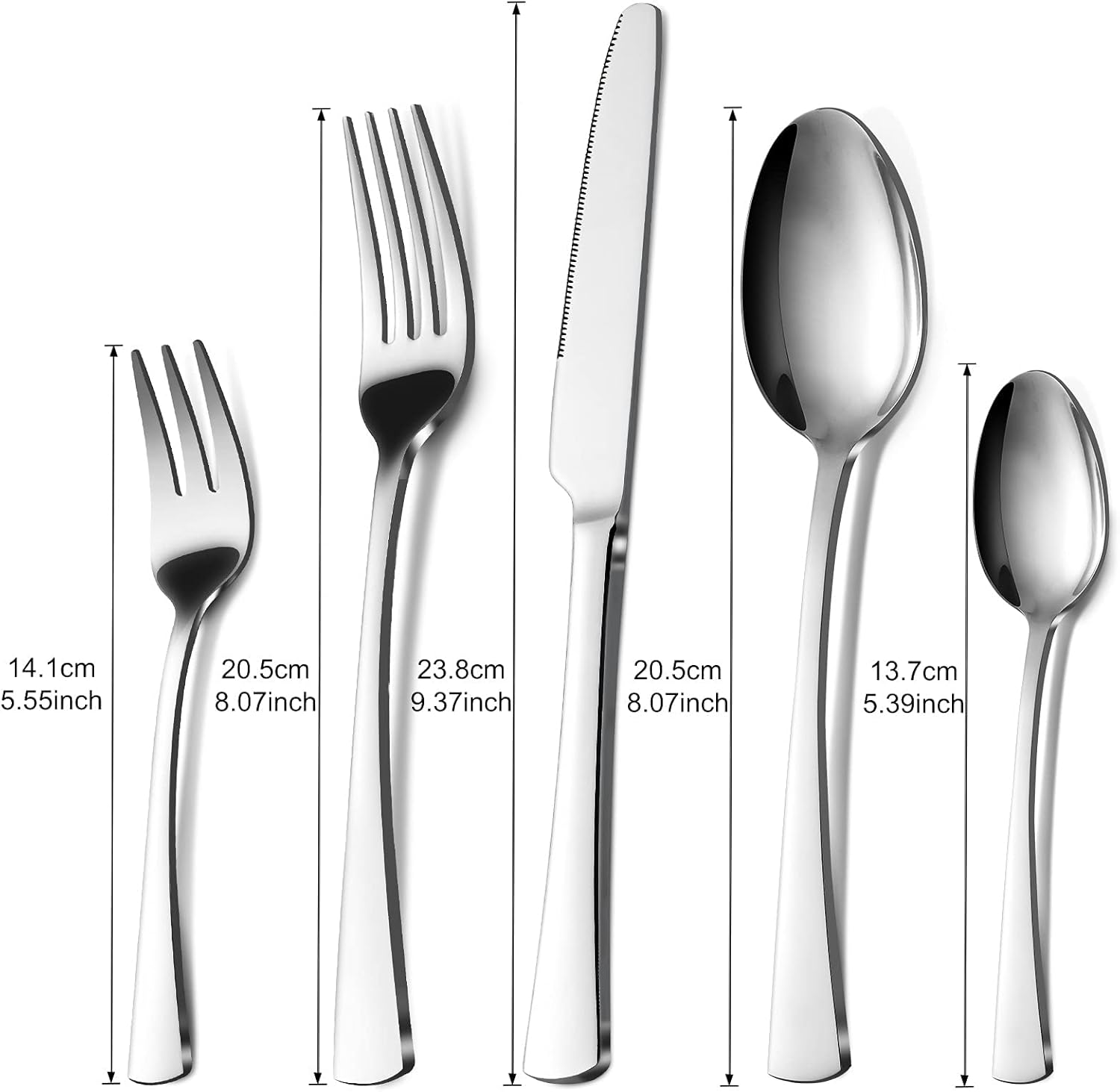 Bestdin Set Posate 60 Pezzi per 12 Persone - immagine 2