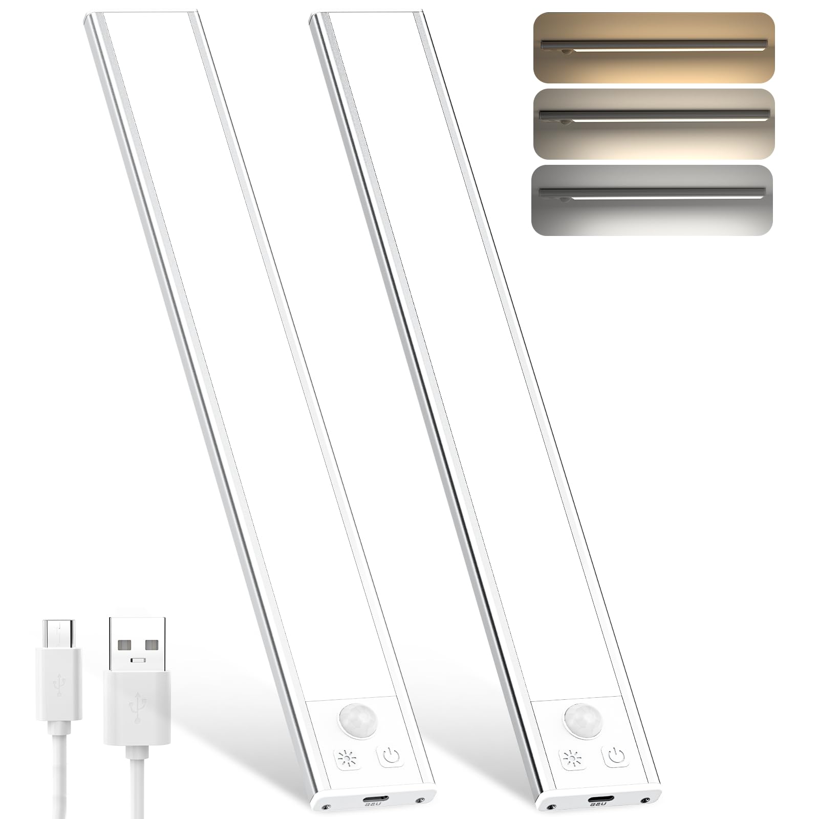 Ouila Luce Armadio LED con Sensore, USB-C Ricaricabile