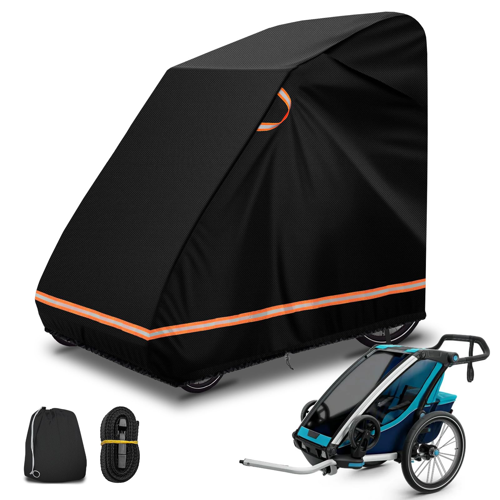 Telo Copririmorchio Bici 2 Posti Universale