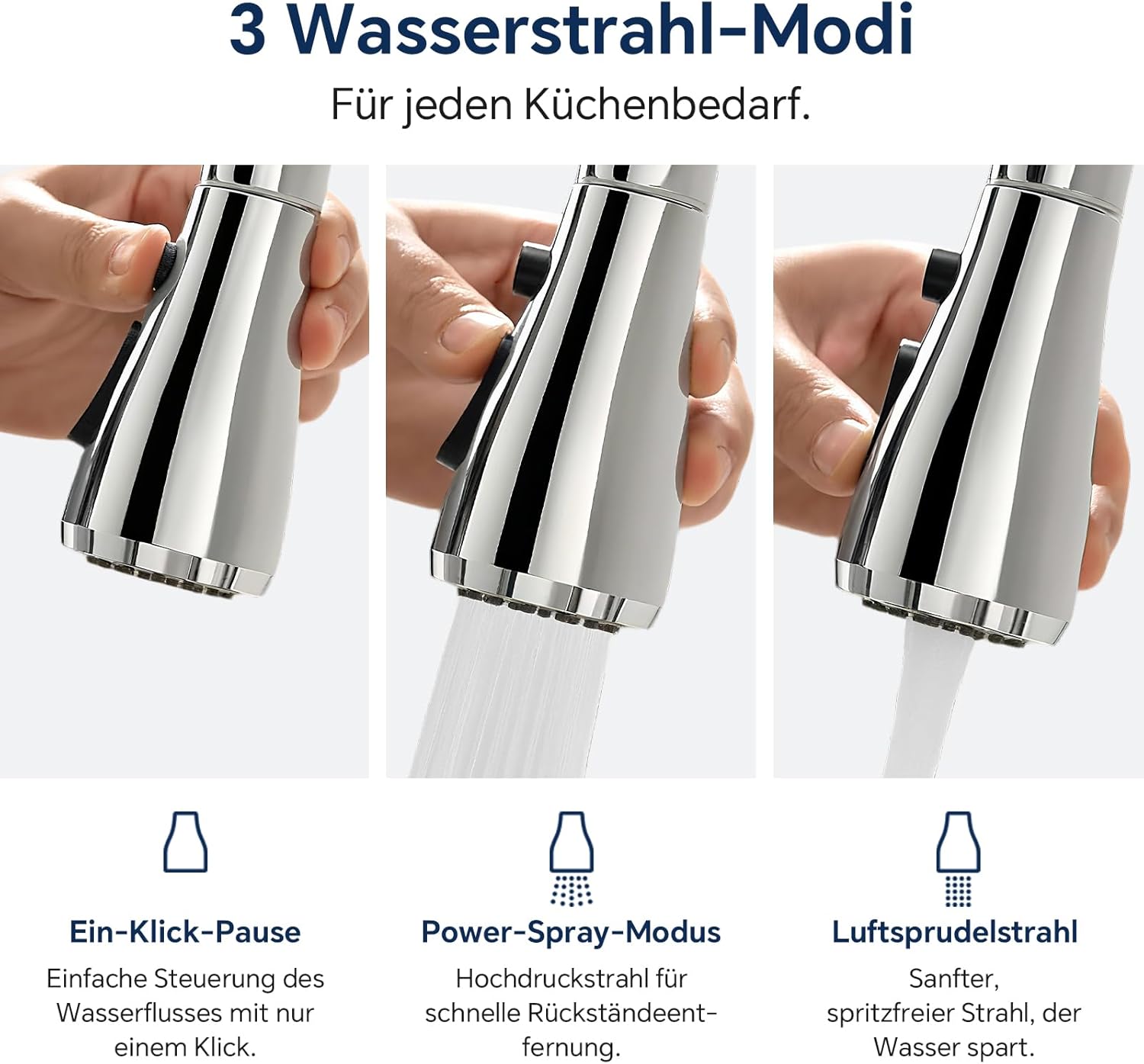 Surfou Rubinetto Lavello Cucina con Doccetta Estraibile - immagine 5