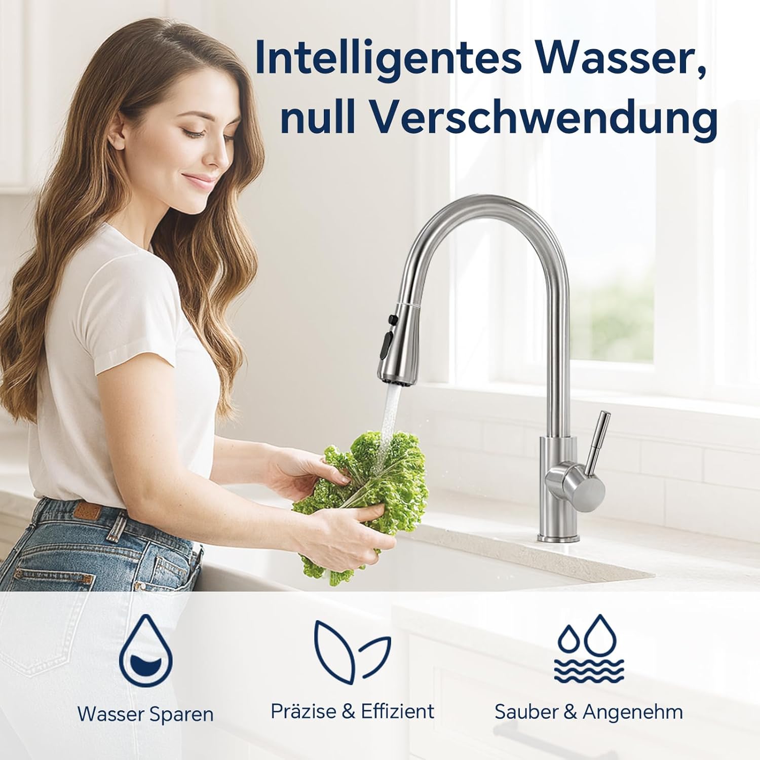 Surfou Rubinetto Lavello Cucina con Doccetta Estraibile - immagine 7