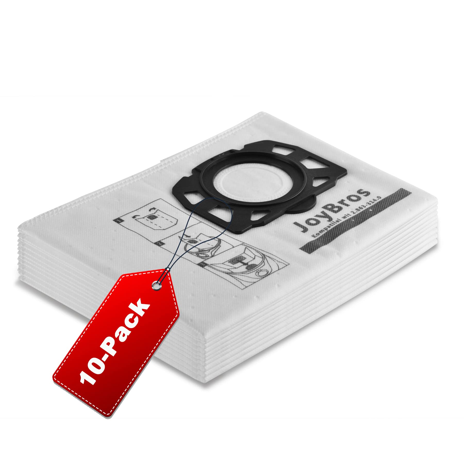 JoyBros 10 Sacchetti per Aspirapolvere Karcher