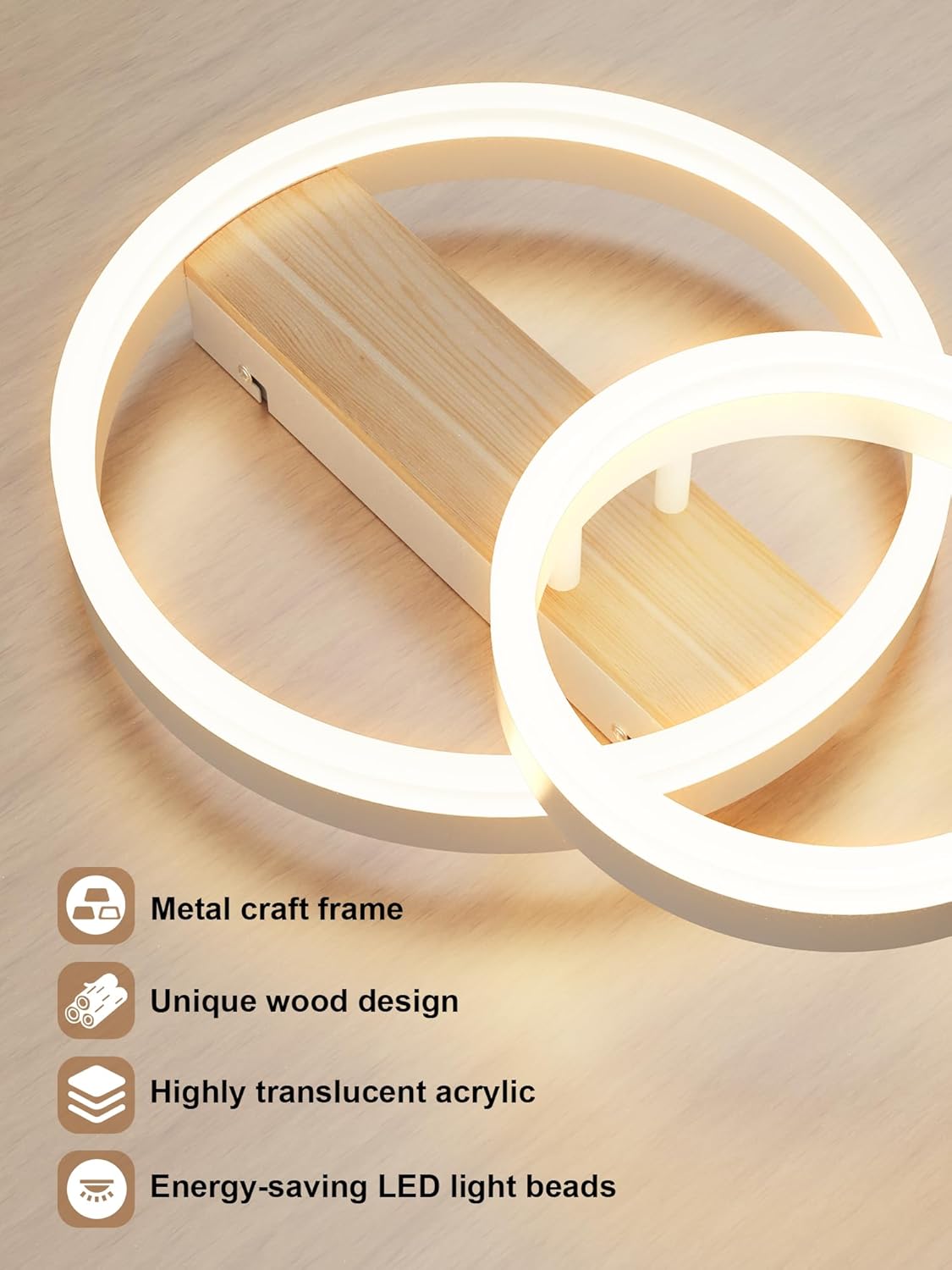 Plafoniera LED Soffitto Dimmerabile 22W 40cm - immagine 3