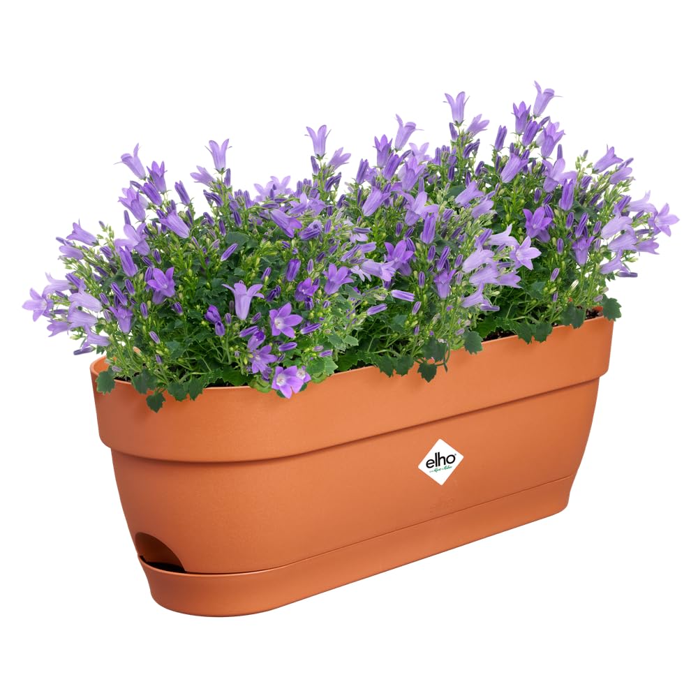 Elho Vibia Campana Trough 50 - Fioriera per Balcone, Marrone