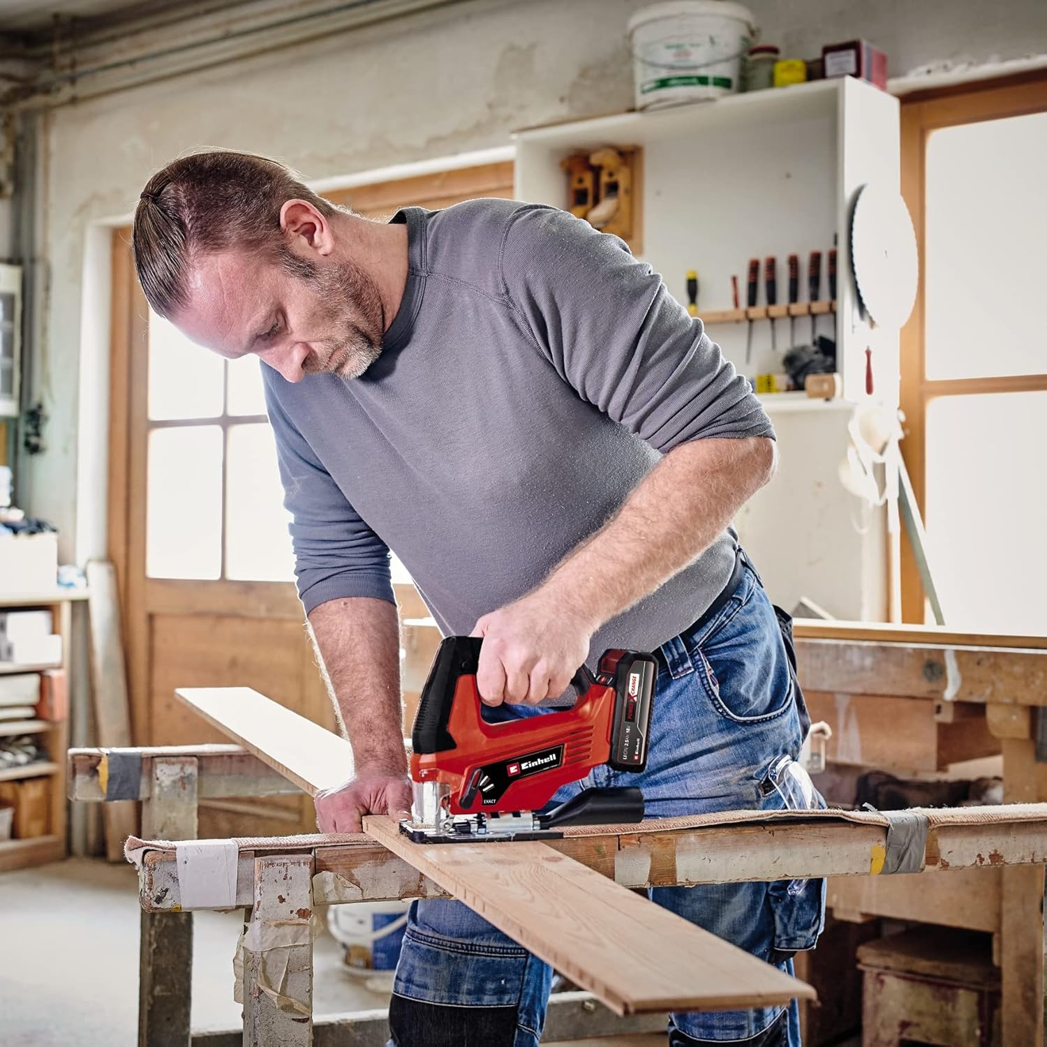 Einhell Seghetto Alternativo a Batteria TC-JS 18 Li - immagine 5