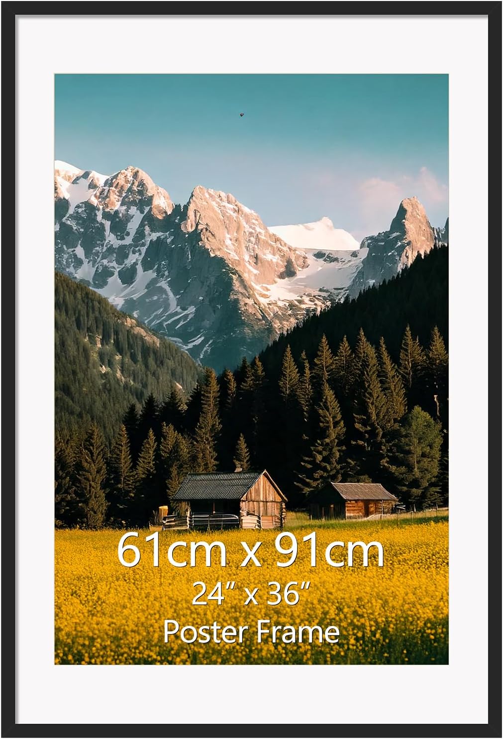 Eympeu Cornice per Foto Nera in Alluminio