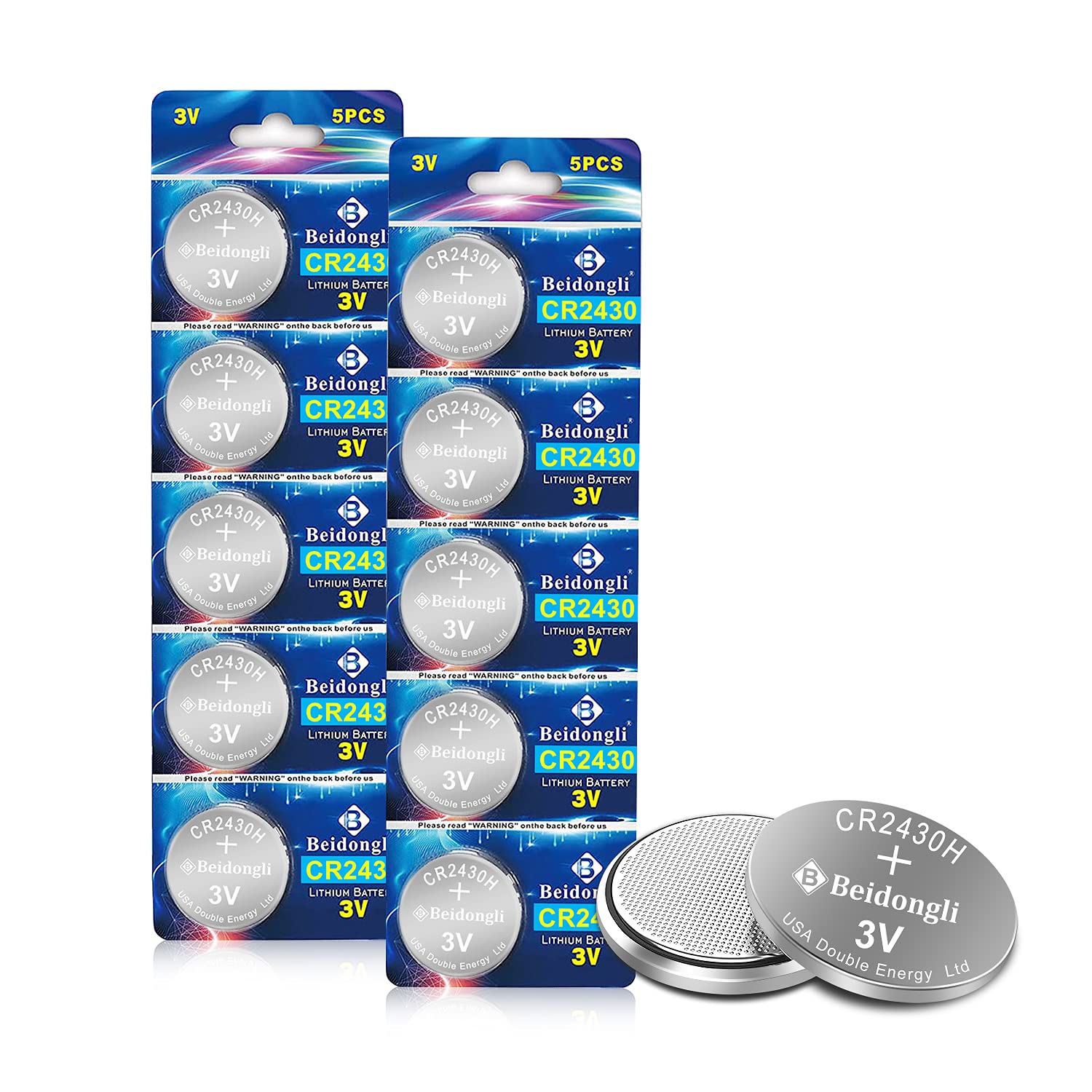 CR2430 3V Lithium Battery - 10 Pezzi