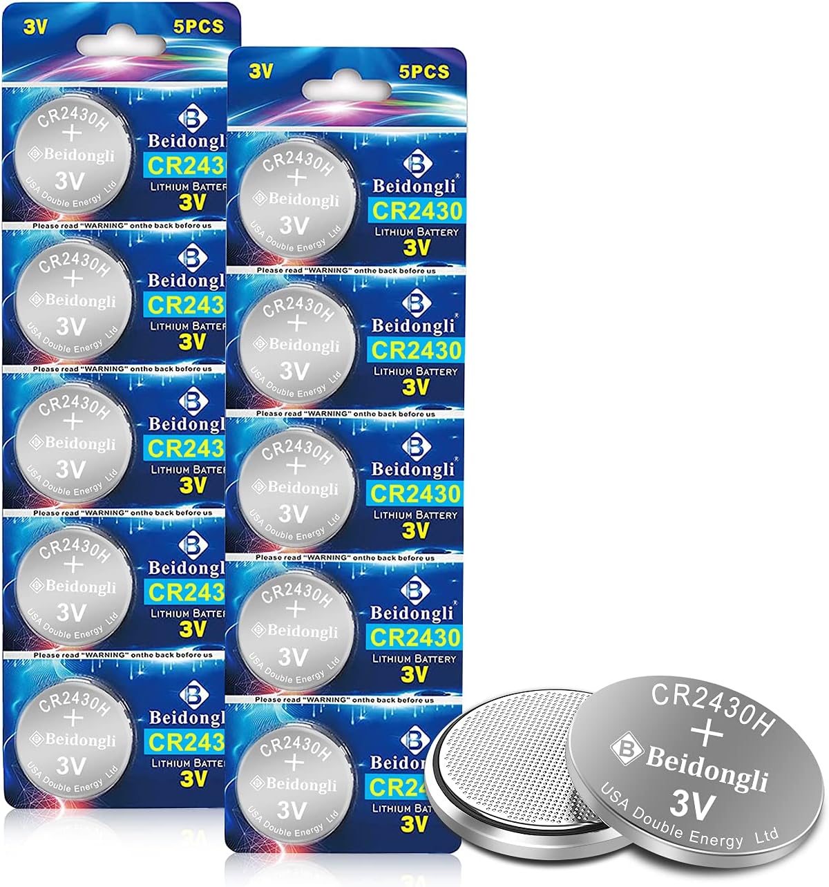 CR2430 3V Lithium Battery - 10 Pezzi - immagine 1