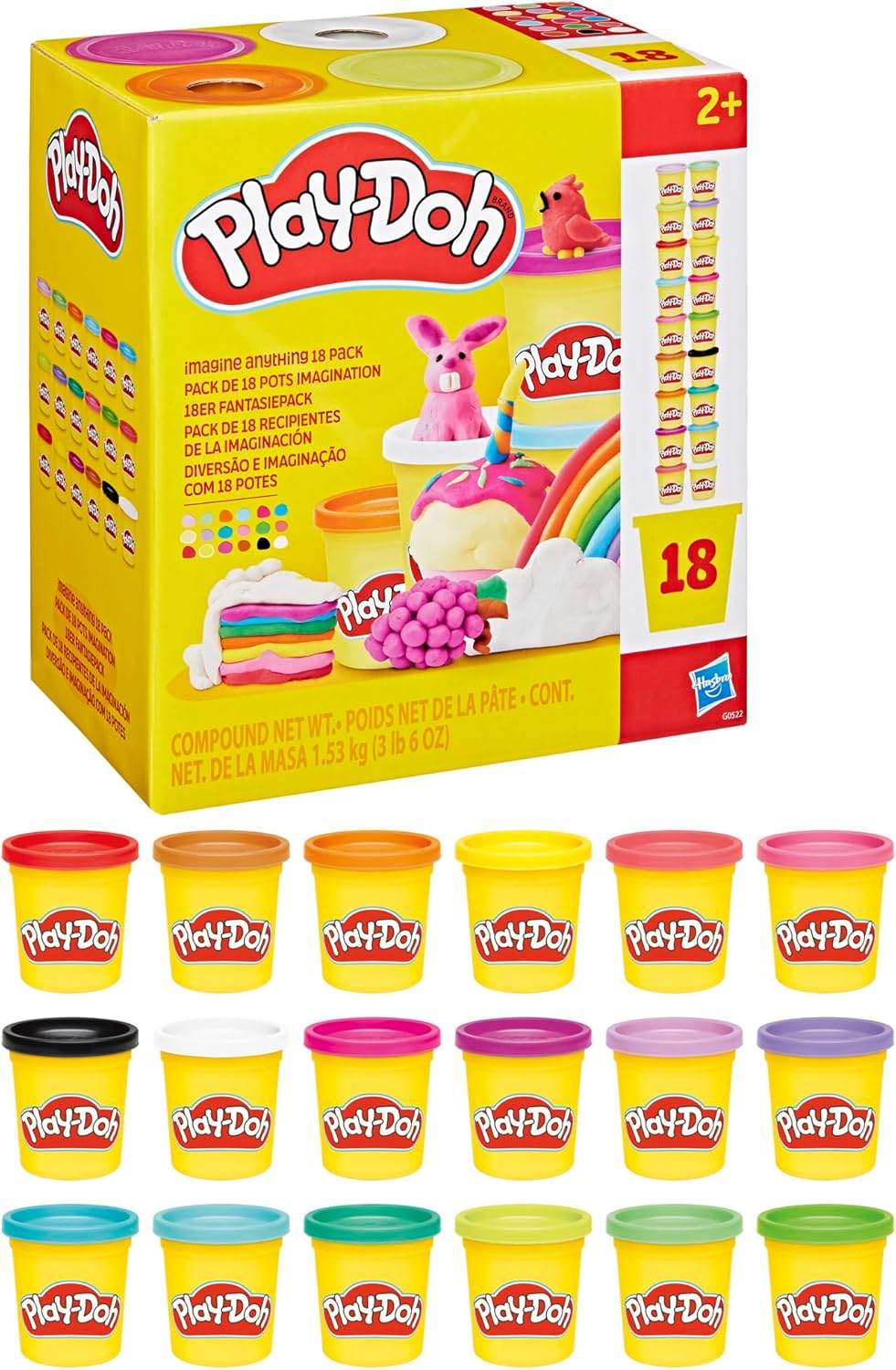 Play-Doh, Immagina Qualunque Cosa, Confezione da 18 - immagine 2