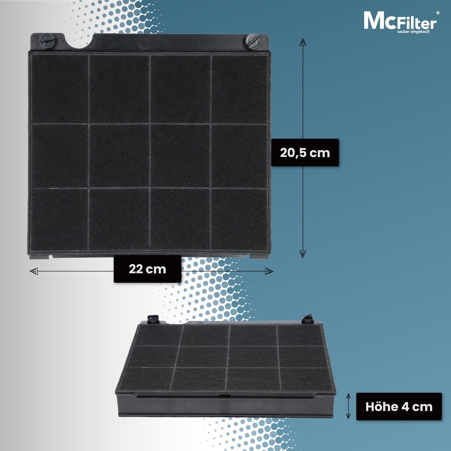 Mcfilter - Filtro a Carbone Attivo per Cappa da Cucina - immagine 2