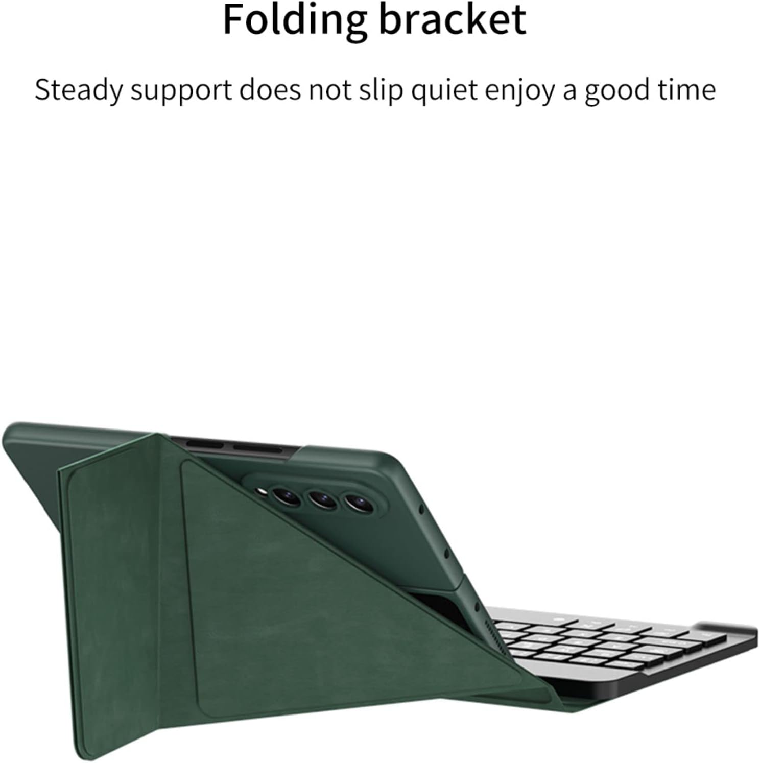 Coque Galaxy Z Fold 4 Custodia con Pellicola Protettiva, Nero - immagine 5