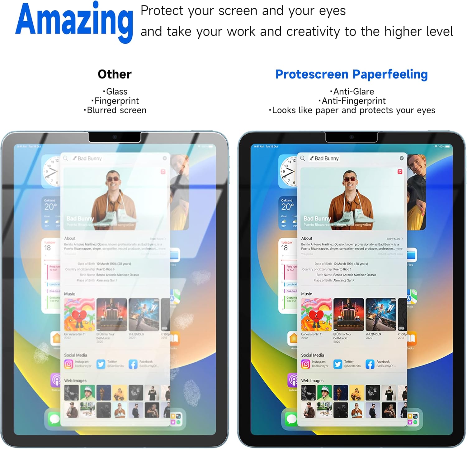 2 Pezzi Pellicola Effetto Carta per iPad A16 10.9" (2025/2022) - immagine 4