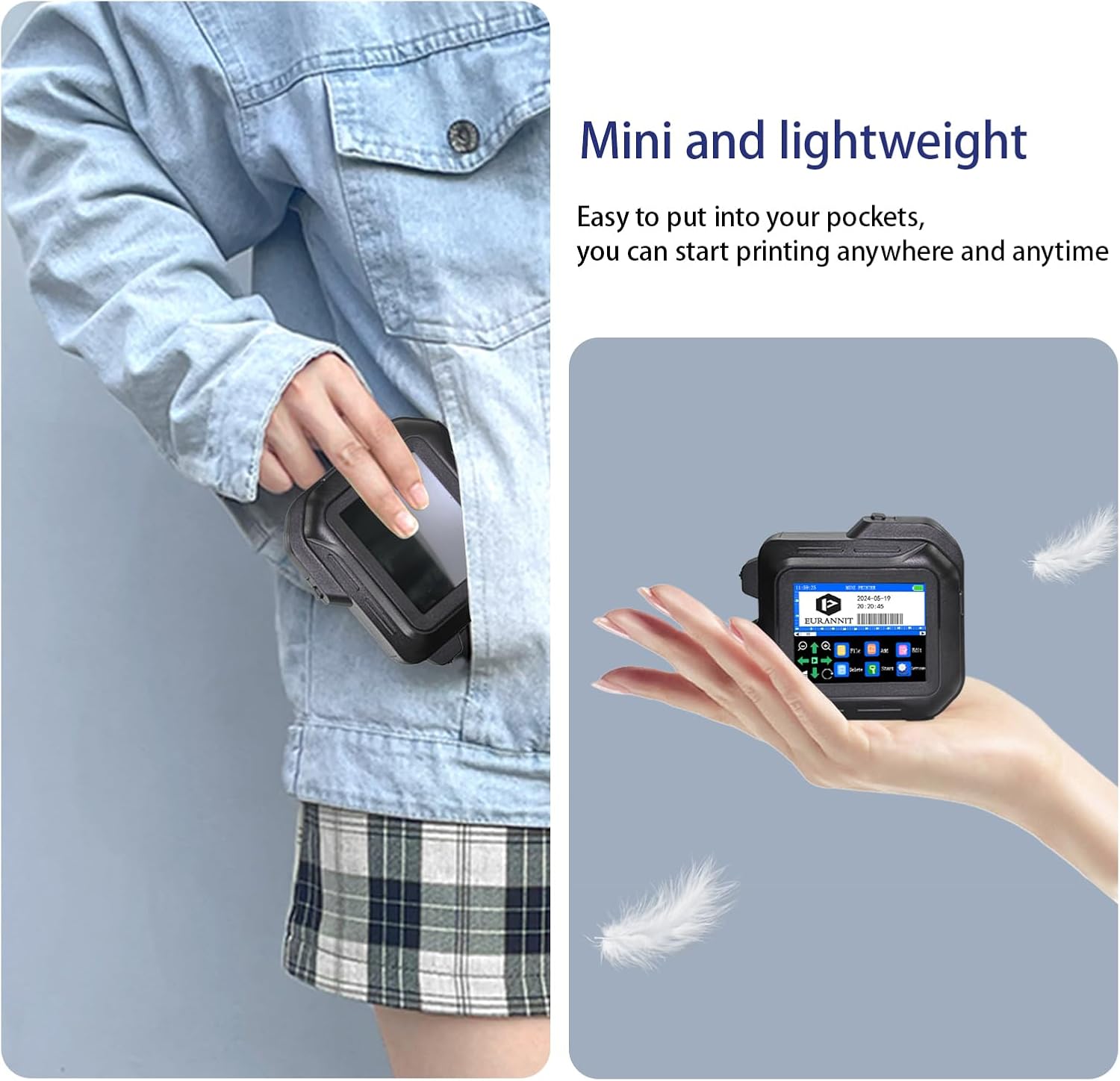 Mini Stampante a Getto d'Inchiostro Portatile E98 - immagine 3