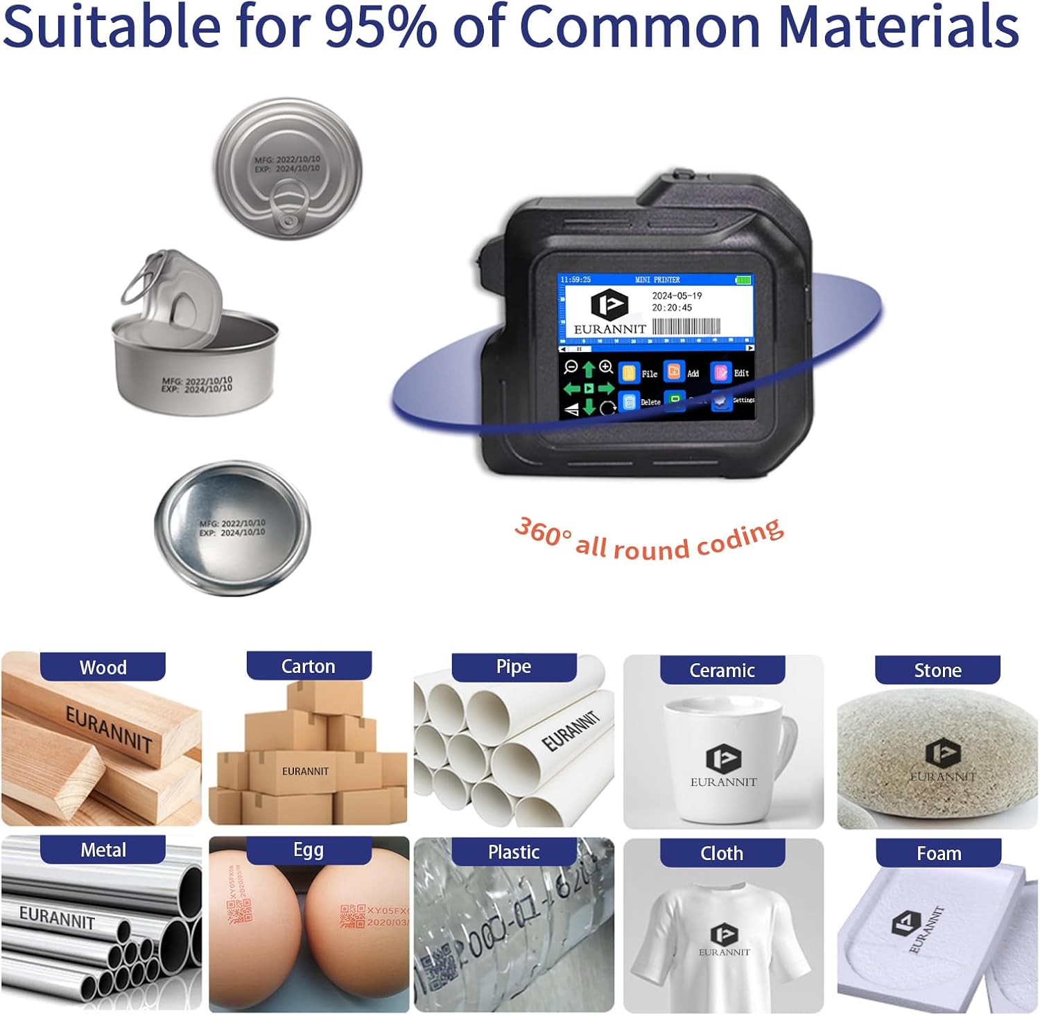 Mini Stampante a Getto d'Inchiostro Portatile E98 - immagine 4