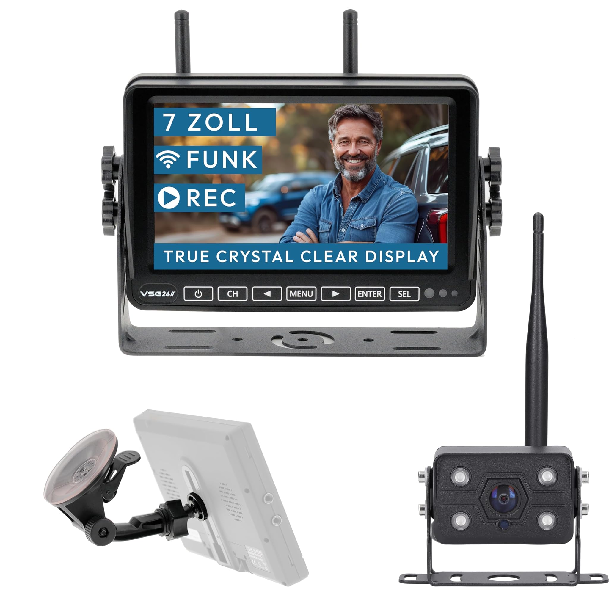 Vsg 24 7" Element Wired PRO HD - Sistema Retromarcia