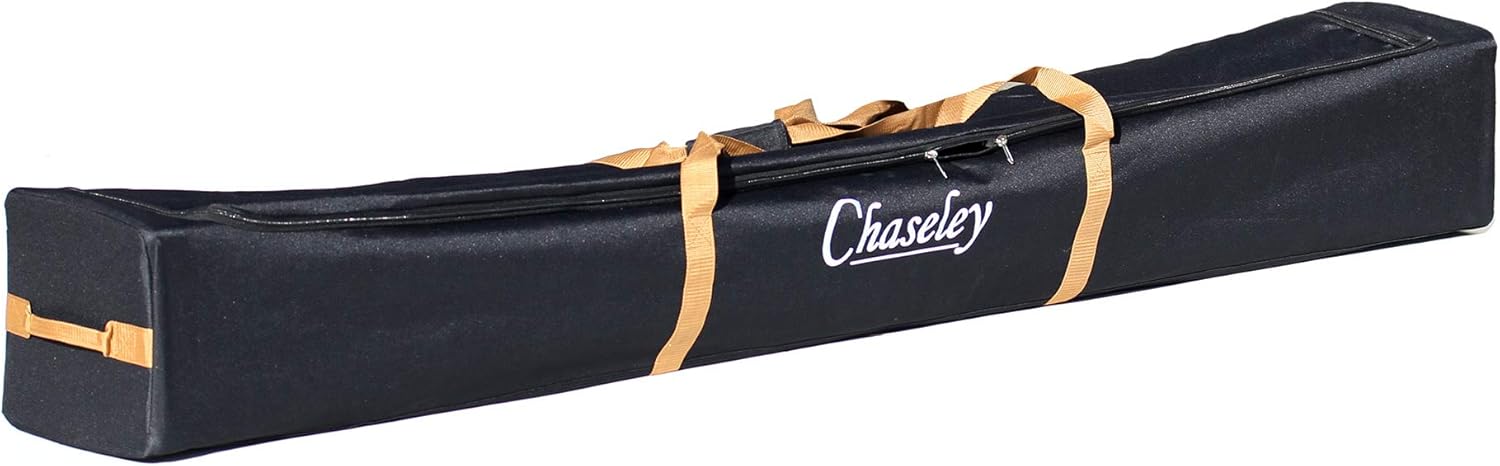 Chaseley Borsa per pali XXL, 200 x 25 x 25 cm, per gazebo, tenda da pesca, materiale resistente, cerniera a 3 vie, resistente ai raggi UV e all'acqua, Nero , x-large