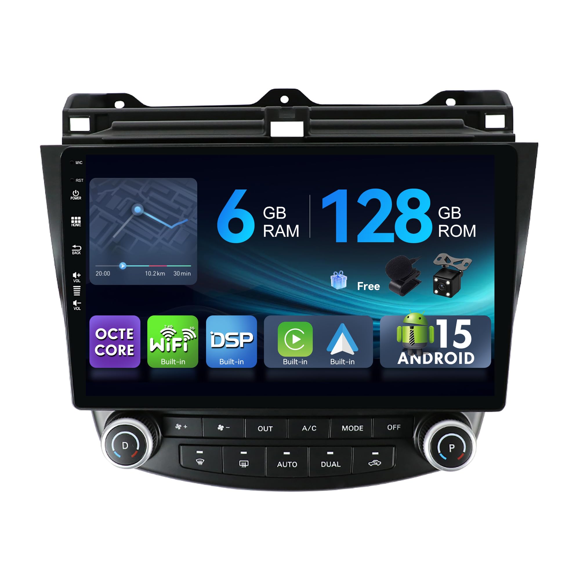 MSD Autoradio 10.1" Android 15 per Honda Accord 7th