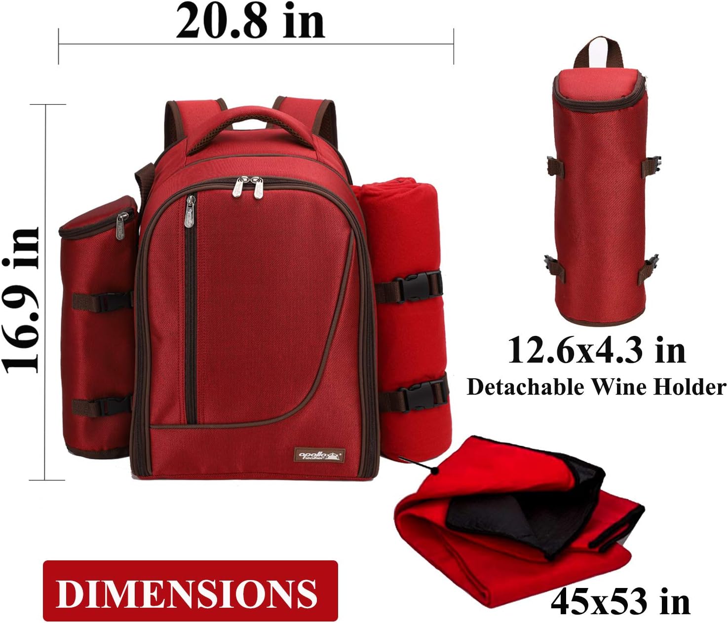 Apollo Walker - Zaino da Picnic per 4 Persone - immagine 3