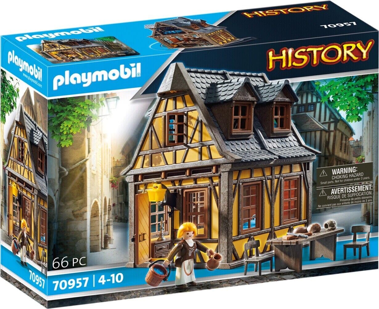 PLAYMOBIL History 70957 - Casa Medievale 66 pezzi