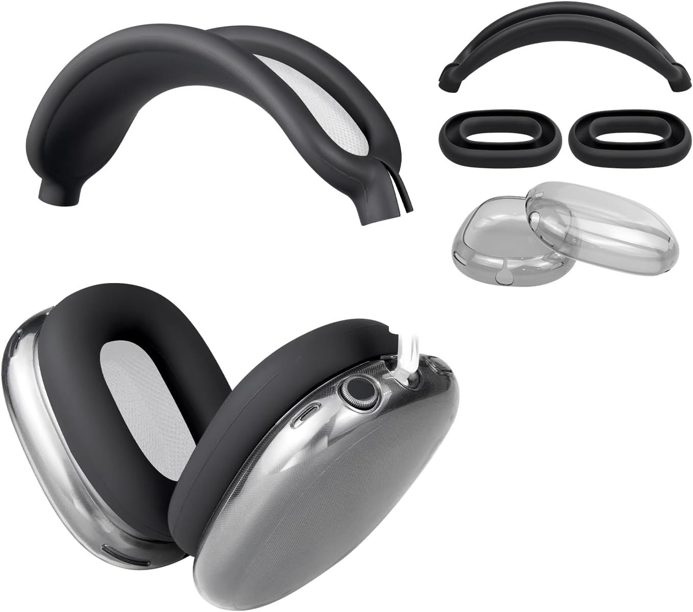 Soulwit Kit Protezione per AirPods Max - Nero - immagine 1