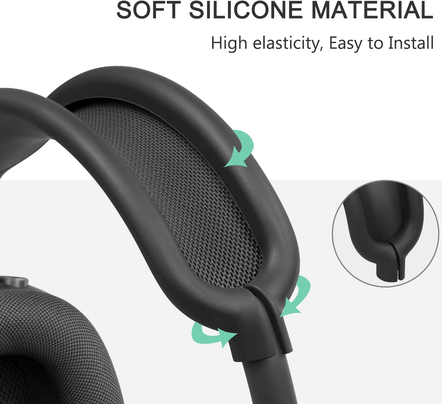 Soulwit Kit Protezione per AirPods Max - Nero - immagine 4