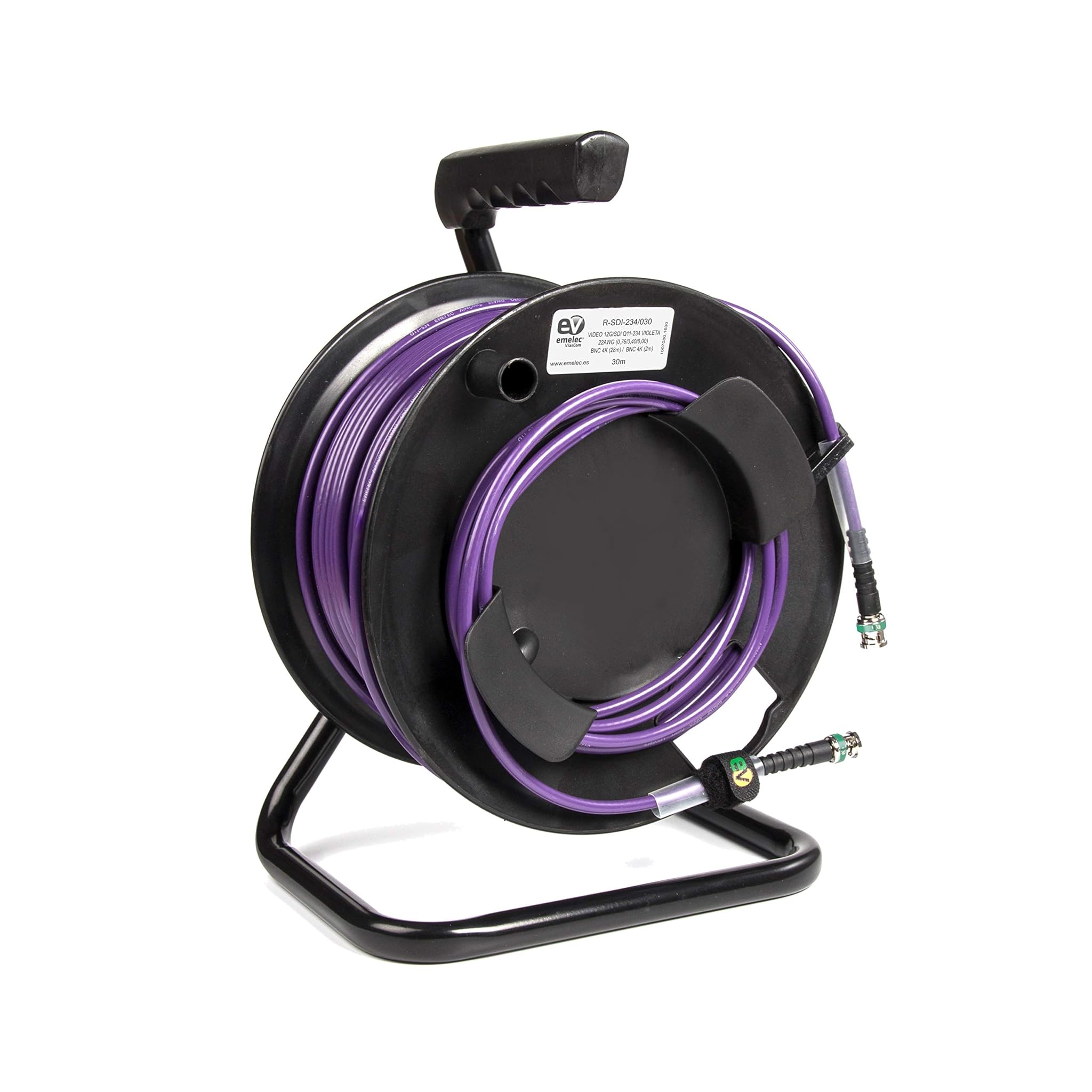 Cavo Video 4K-UHD 6G-SDI BNC 30 metri, Violetto