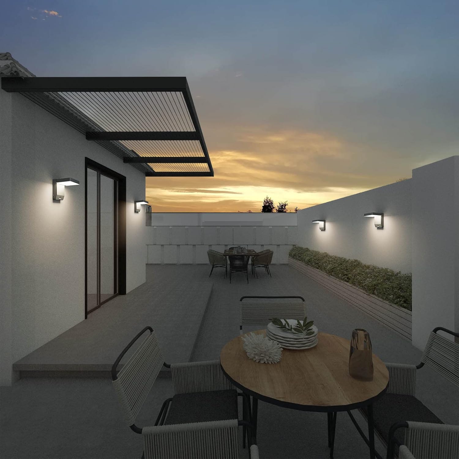 K-bright Lampada da Parete Esterno con Sensore 20W - immagine 7