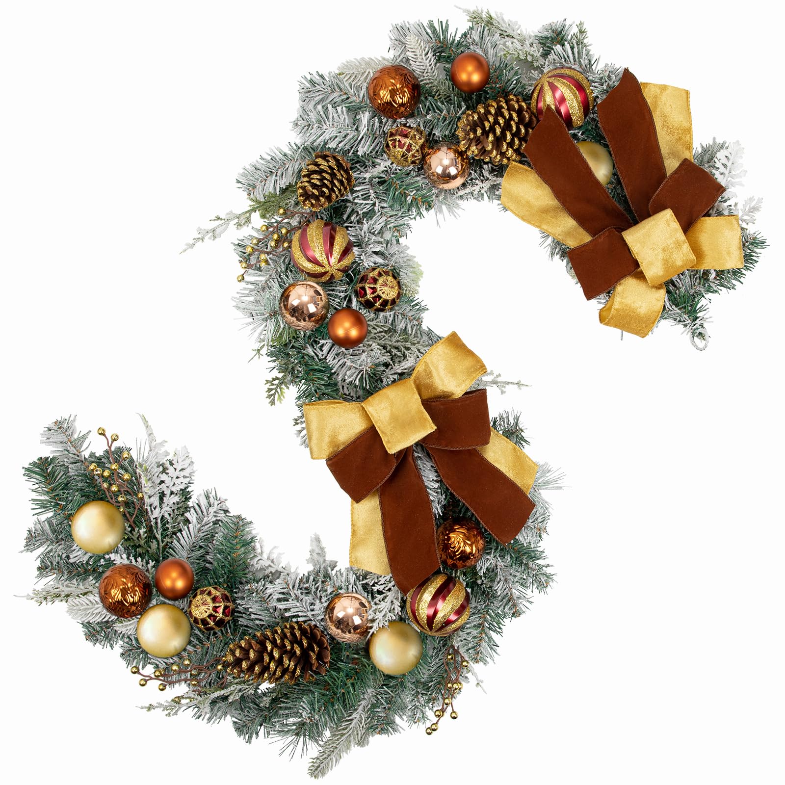 Briful Ghirlanda Natalizia Artificiale 1,8m