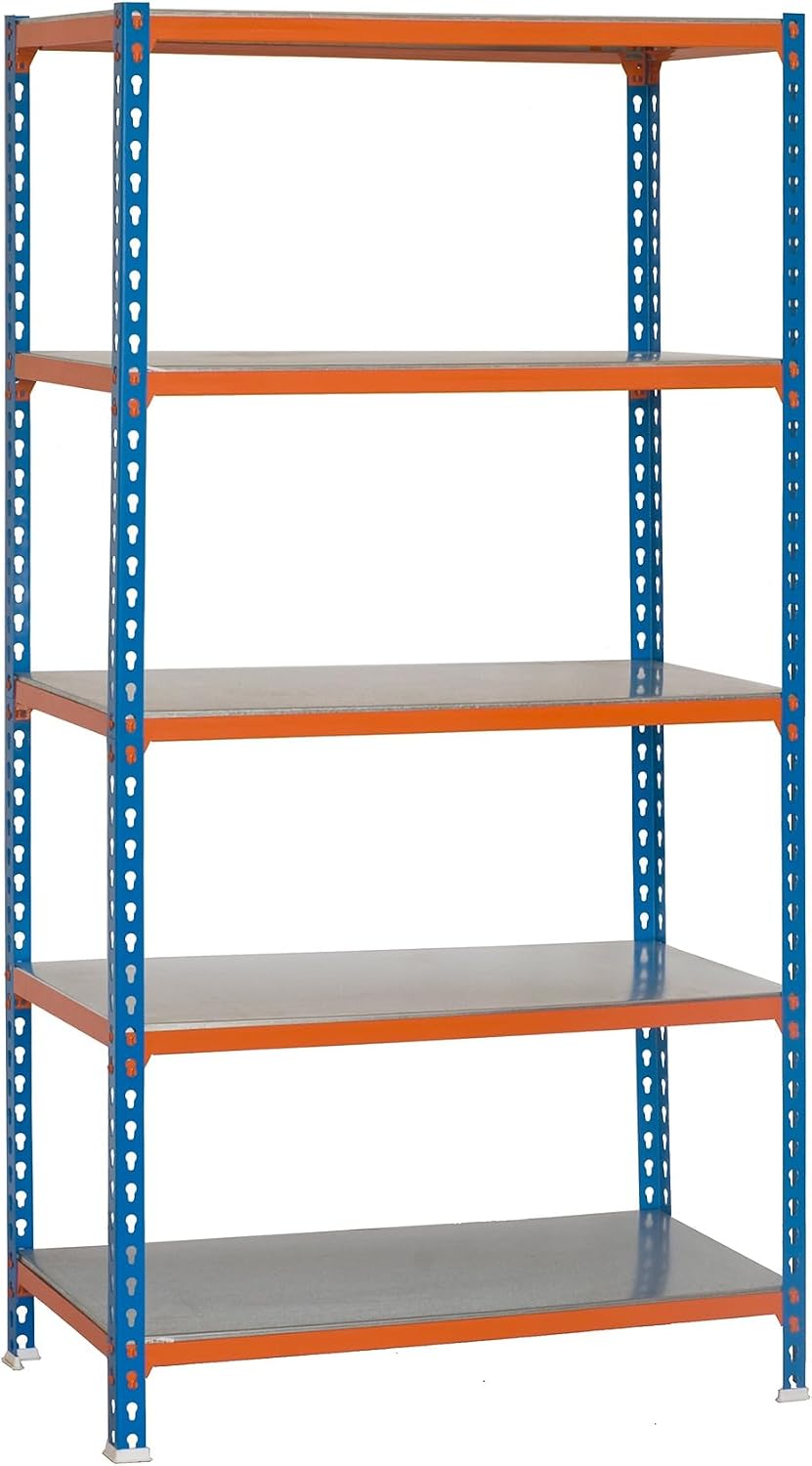 Simon Rack Scaffale Metallo Garage 5 Ripiani 200x120x30cm | Velz