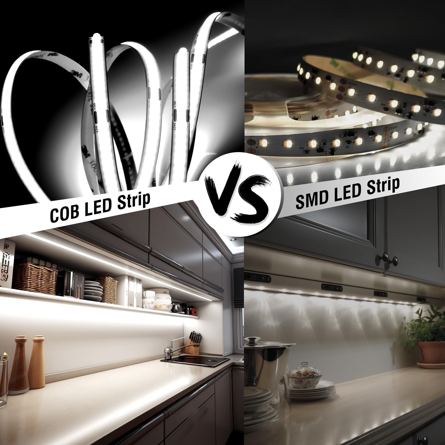 Striscia LED Bianca Freddo 5m 6000K Dimmerabile - immagine 3