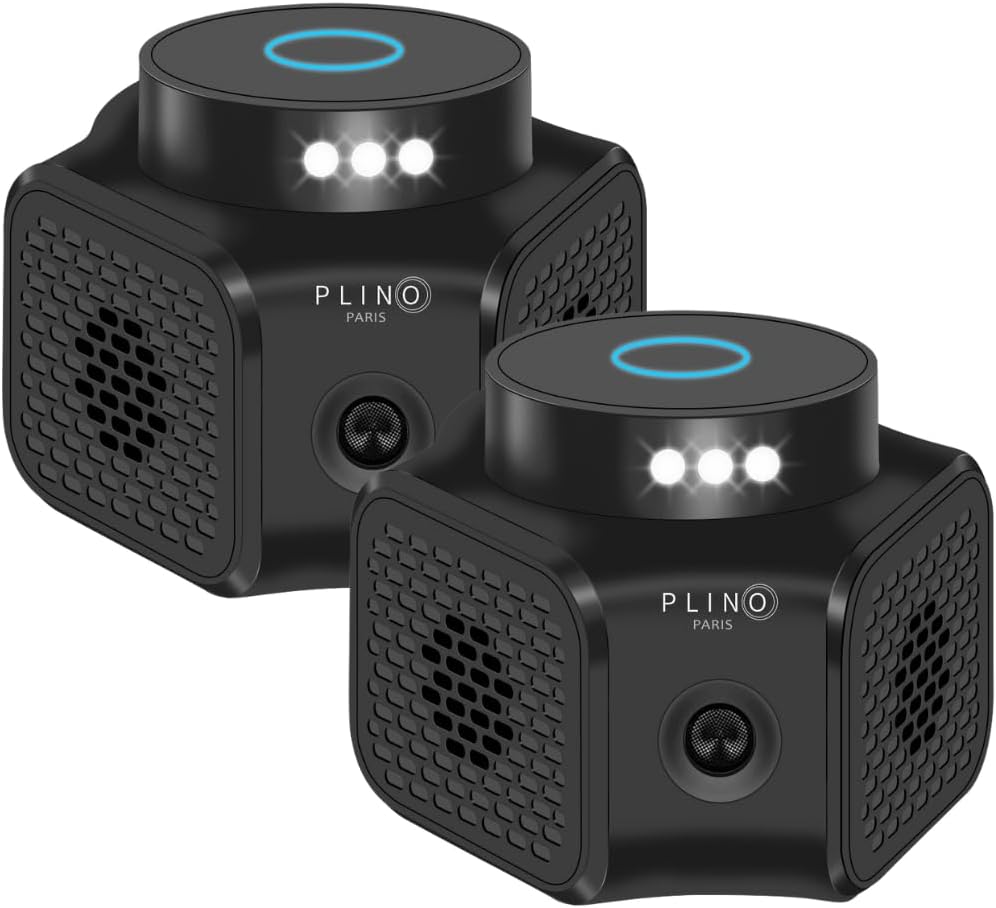 PLINO Ultrasuoni per Topi da Interno con Luce LED (2 unità)