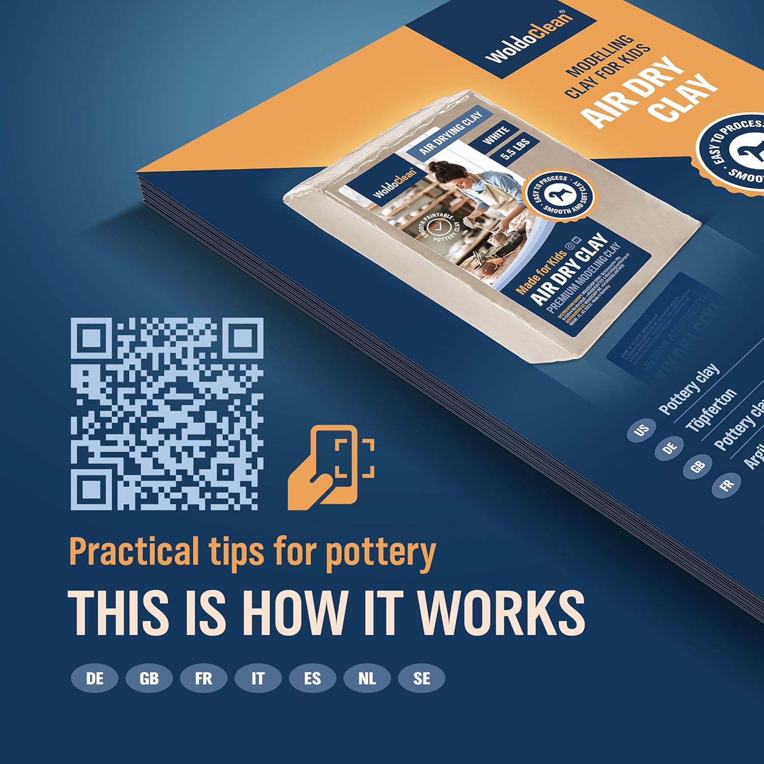 Argilla da Modellare Bianca 2,5 kg - immagine 5