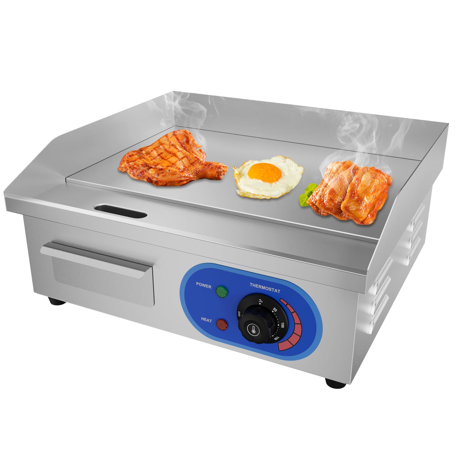 Taimiko Plancha Elettrica Professionale in Acciaio Inox